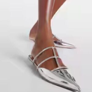 BRAND NEW STEVE MADDEN POINTED TOE DOUBLE STRAP MULES